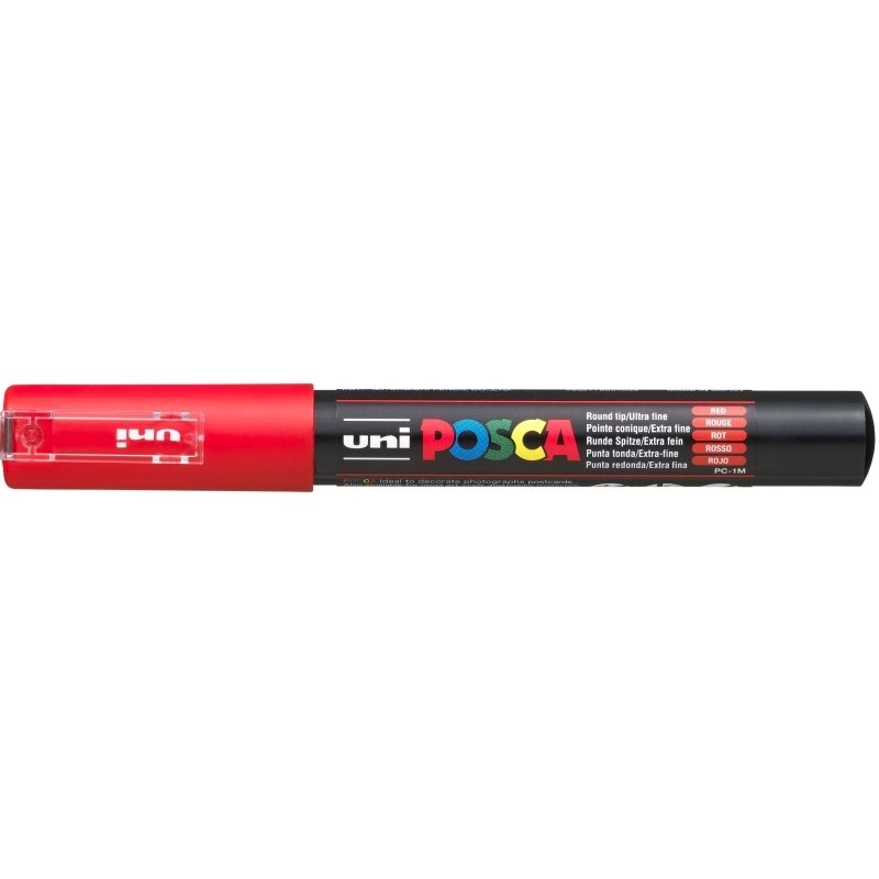 MARCADOR UNI POSCA PC1M 0.7 MM NUM 0400 ROJO COD PC1M00400