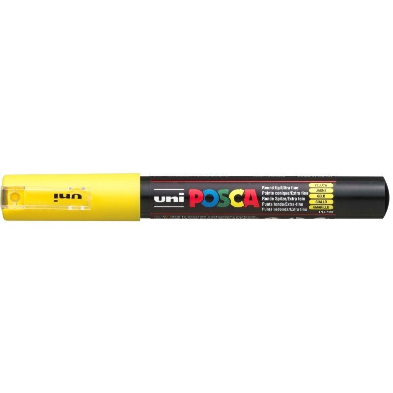 MARCADOR UNI POSCA PC1M 0.7 MM NUM 1100 AMARILLO COD PC1M01100