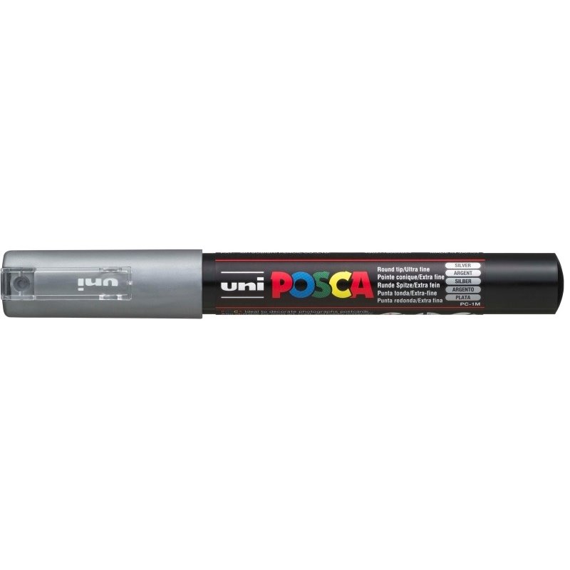 MARCADOR UNI POSCA PC1M 0.7 MM NUM 1200 PLATA COD PC1M01200