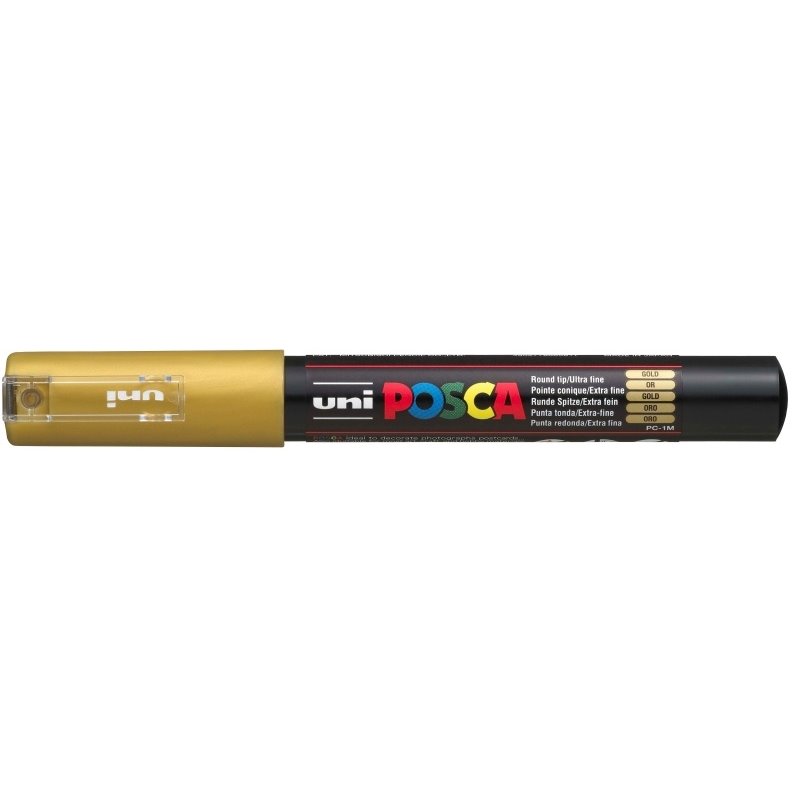 MARCADOR UNI POSCA PC1M 0.7 MM NUM 1300 ORO COD PC1M01300