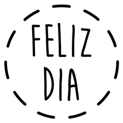 SELLO PARA SCRAPBOOK 3 X 3 CM MOD 63 FELIZ DIA