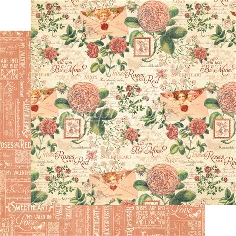 PAPEL SCRAP GRAPHIC45 TIME TO FLOURISH 8'' x 8'' SET 24 PAPELES SURTIDOS COD 4501054