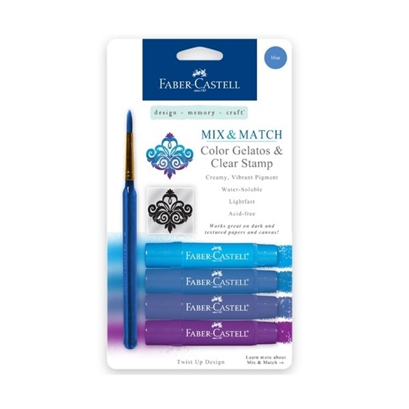 GELATOS FABER CASTELL 4 UDS AZULES COD 121803