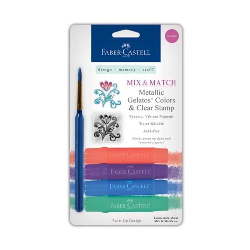 GELATOS FABER CASTELL 4 UDS METALICOS COD 121806