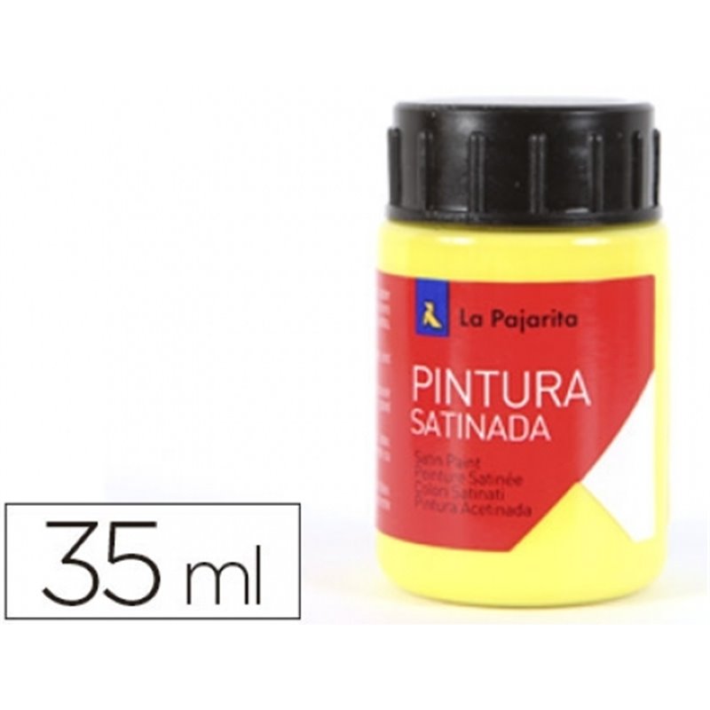 PINTURA SATINADA LA PAJARITA 35 ML L-01 AMARILLO LIMON COD 110922