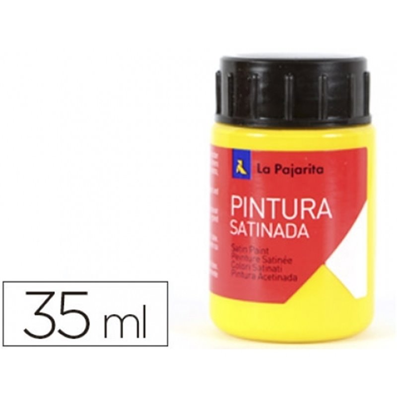 PINTURA SATINADA LA PAJARITA 35 ML L-02 AMARILLO ORO COD 110422