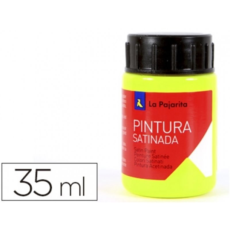 PINTURA SATINADA LA PAJARITA 35 ML L-03 OXIDO AMARILLO COD 111022