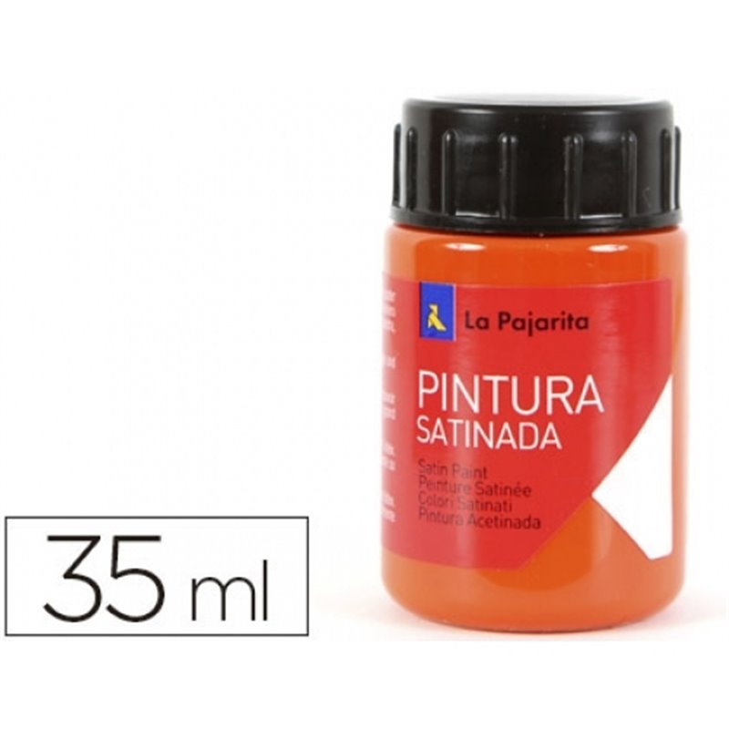 PINTURA SATINADA LA PAJARITA 35 ML L-06 NARANJA COD 111322