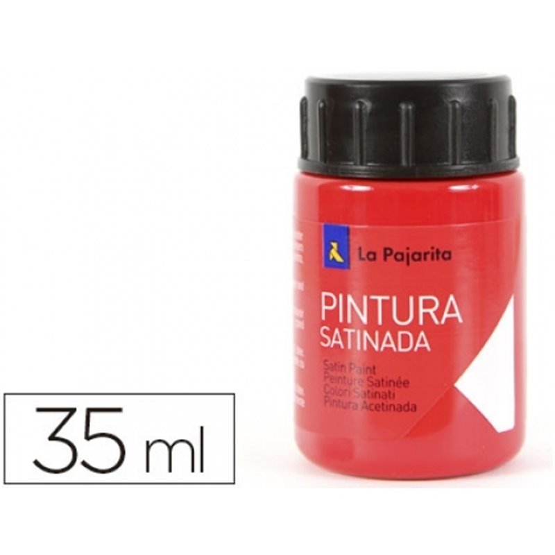 PINTURA SATINADA LA PAJARITA 35 ML L-07 BERMELLON COD 110322