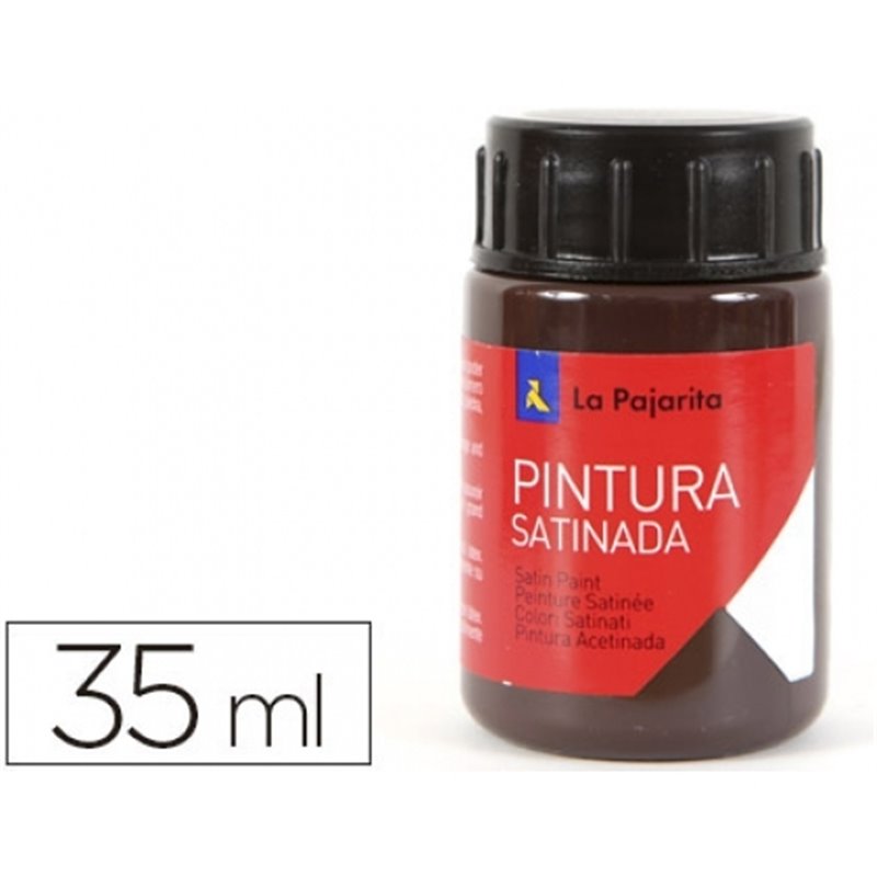 PINTURA SATINADA LA PAJARITA 35 ML L-10 MARRON COD 111522