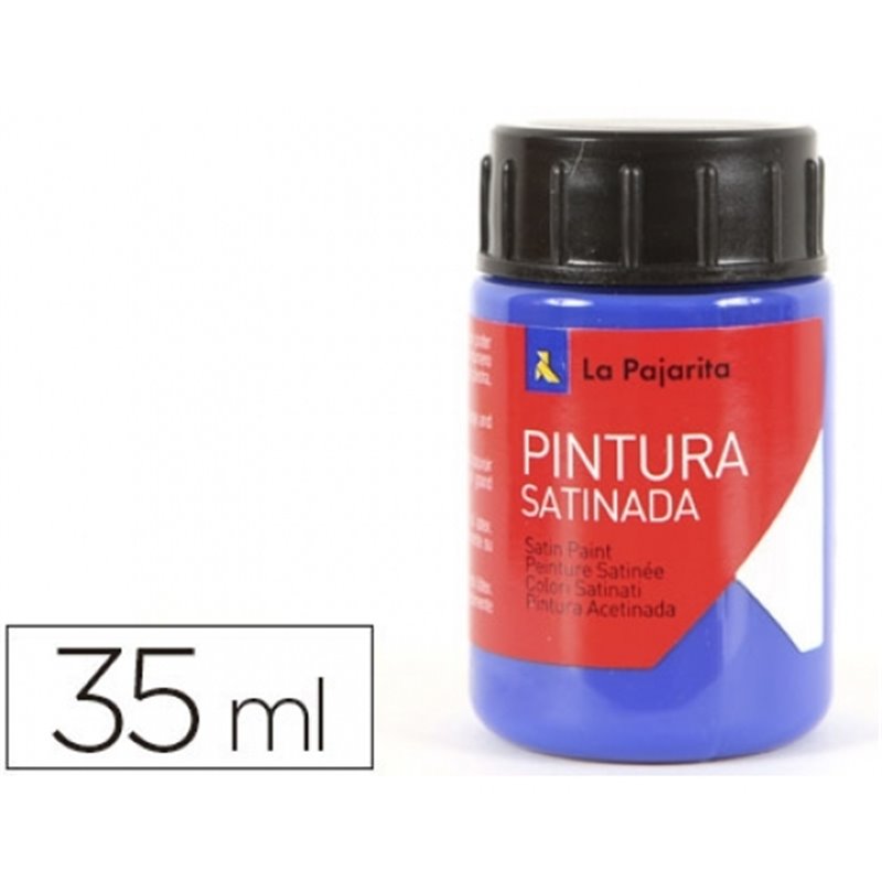 PINTURA SATINADA LA PAJARITA 35 ML L-11 AZUL ULTRAMAR COD 110722