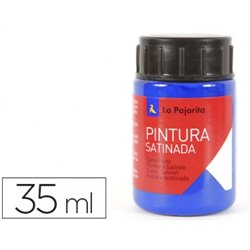PINTURA SATINADA LA PAJARITA 35 ML L-12 AZUL INTENSO COD 110222
