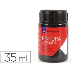PINTURA SATINADA LA PAJARITA 35 ML L-22 NEGRO COD 110622