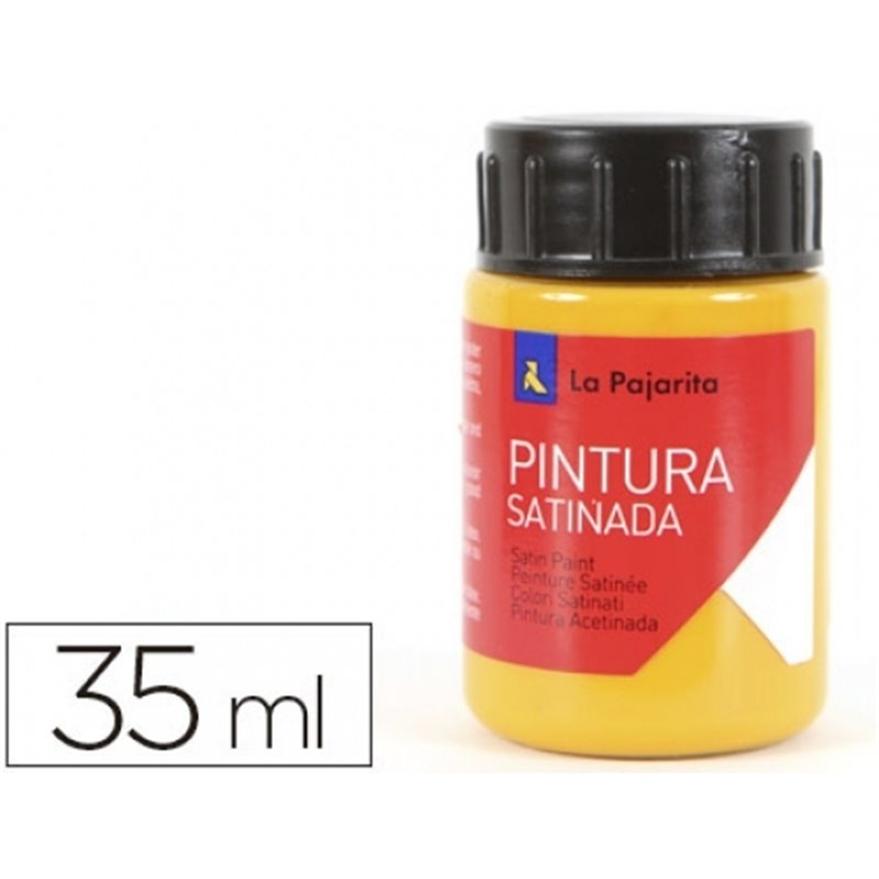 PINTURA SATINADA LA PAJARITA 35 ML L-27 AMARILLO MEDIO COD 168622