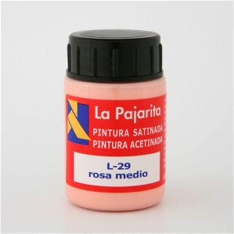 PINTURA SATINADA LA PAJARITA 35 ML L-29 ROSA MEDIO COD 168822