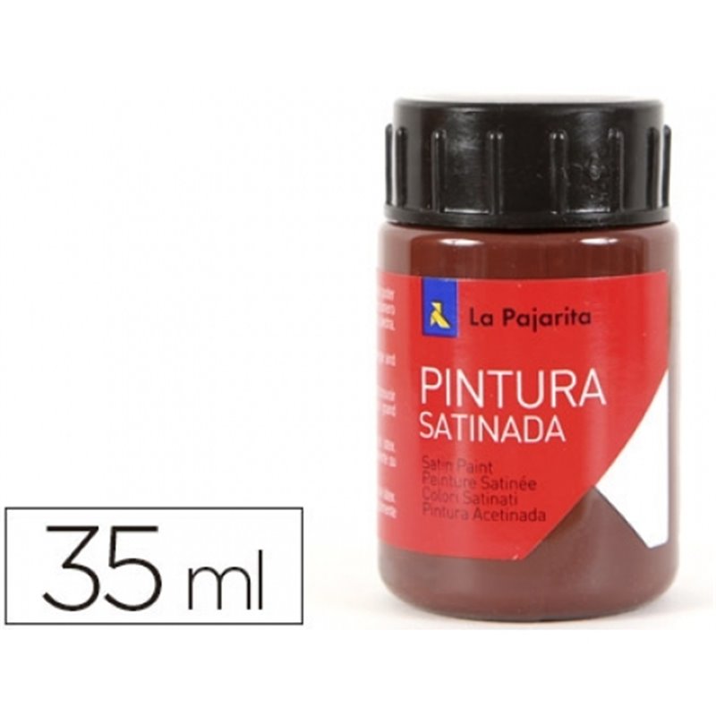 PINTURA SATINADA LA PAJARITA 35 ML L-32 CASTAÑO COD 169122