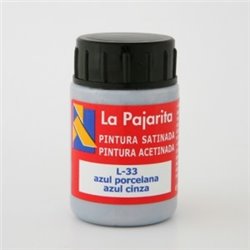 PINTURA SATINADA LA PAJARITA 35 ML L-33 AZUL PORCELANA COD 169222
