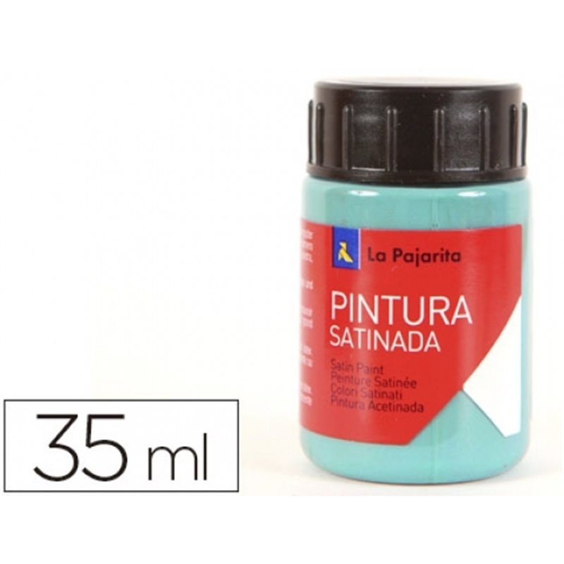 PINTURA SATINADA LA PAJARITA 35 ML L-35 TURQUESA COD 169422