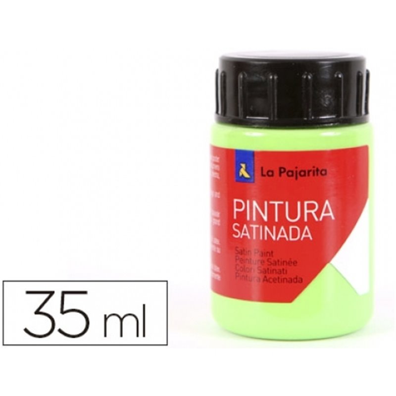 PINTURA SATINADA LA PAJARITA 35 ML L-37 VERDE LORO COD 169622