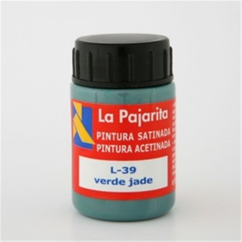 PINTURA SATINADA LA PAJARITA 35 ML L-39 VERDE JADE COD 169822