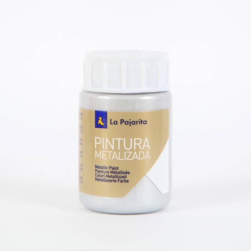 PINTURA METALIZADA LA PAJARITA 35 ML ME-01 PLATA COD 123722