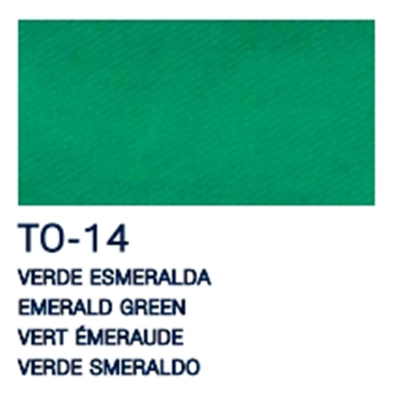 PINTURA PARA TELA LA PAJARITA OPACA 35 ML TO-14 VERDE ESMERALDA COD 206922