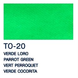 PINTURA PARA TELA LA PAJARITA OPACA 35 ML TO-20 VERDE LORO COD 209522