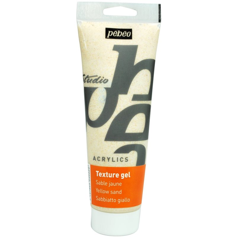 GEL TEXTURA ARENA PEBEO STUDIO AMARILLO 250 ML COD 525002