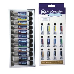 OLEO ART CREATION CAJA DE 12 TUBOS DE 12 ML COLORES SURTIDOS COD 9020112M