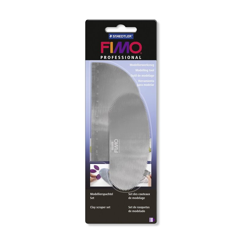 CUCHILLAS FIMO 3 UDS EXTRA FLEXIBLES + REGLA INTEGRADA COD 8700 15