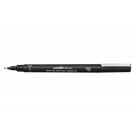 UNI-BALL PIN FINE LINE PERMANENTE PUNTA 0,6 MM PIN06-200(S) NEGRO COD 154625000