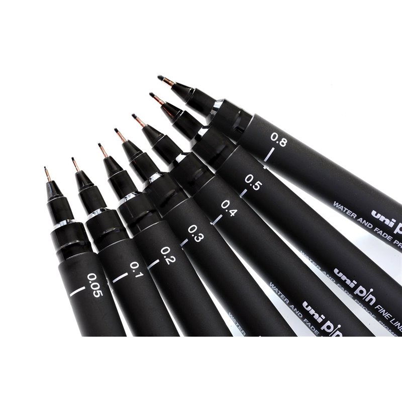 UNI-BALL PIN FINE LINE PERMANENTE PUNTA 0,6 MM PIN06-200(S) NEGRO COD 154625000