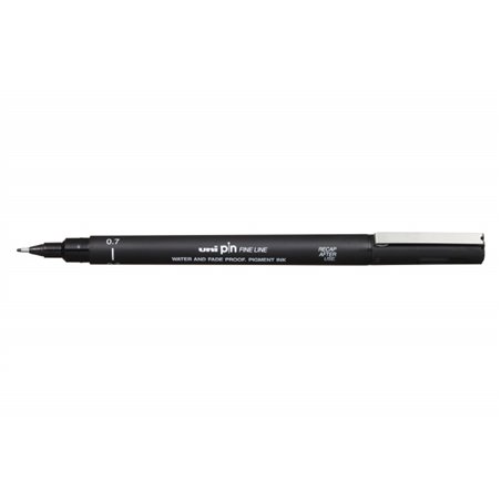 UNI-BALL PIN FINE LINE PERMANENTE PUNTA 0,7 MM PIN07-200(S) NEGRO COD 154633000