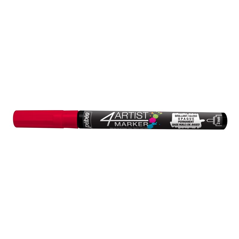 ROTULADOR PEBEO 4ARTIST MARKER 2MM ROJO COD 800071