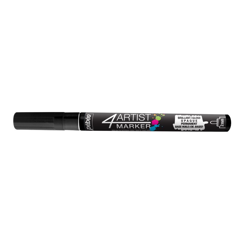 ROTULADOR PEBEO 4ARTIST MARKER 2MM NEGRO COD 800248