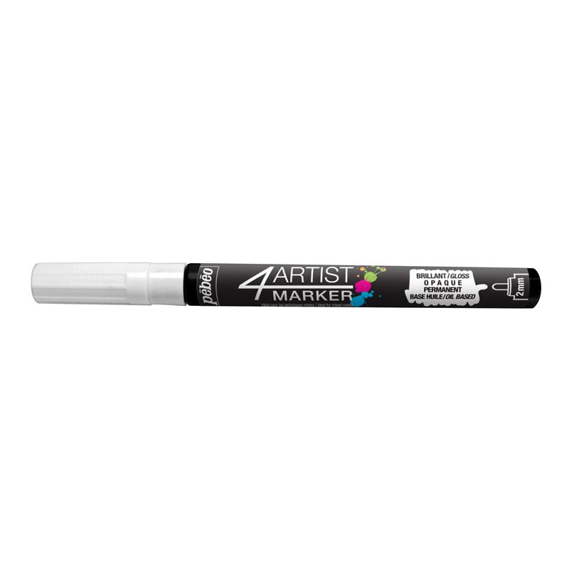 ROTULADOR PEBEO 4ARTIST MARKER 2MM BLANCO COD 800255