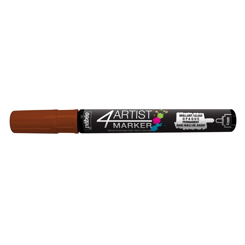 ROTULADOR PEBEO 4ARTIST MARKER 4MM MARRON COD 801191