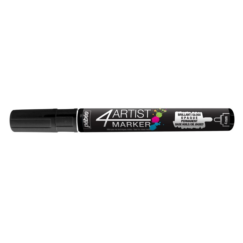 ROTULADOR PEBEO 4ARTIST MARKER 4MM NEGRO COD 801245