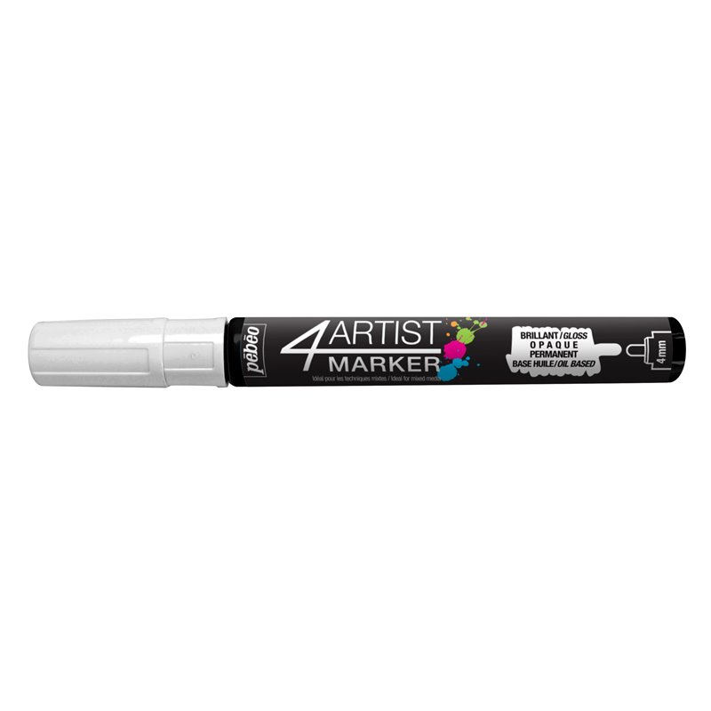 ROTULADOR PEBEO 4ARTIST MARKER 4MM BLANCO COD 801252