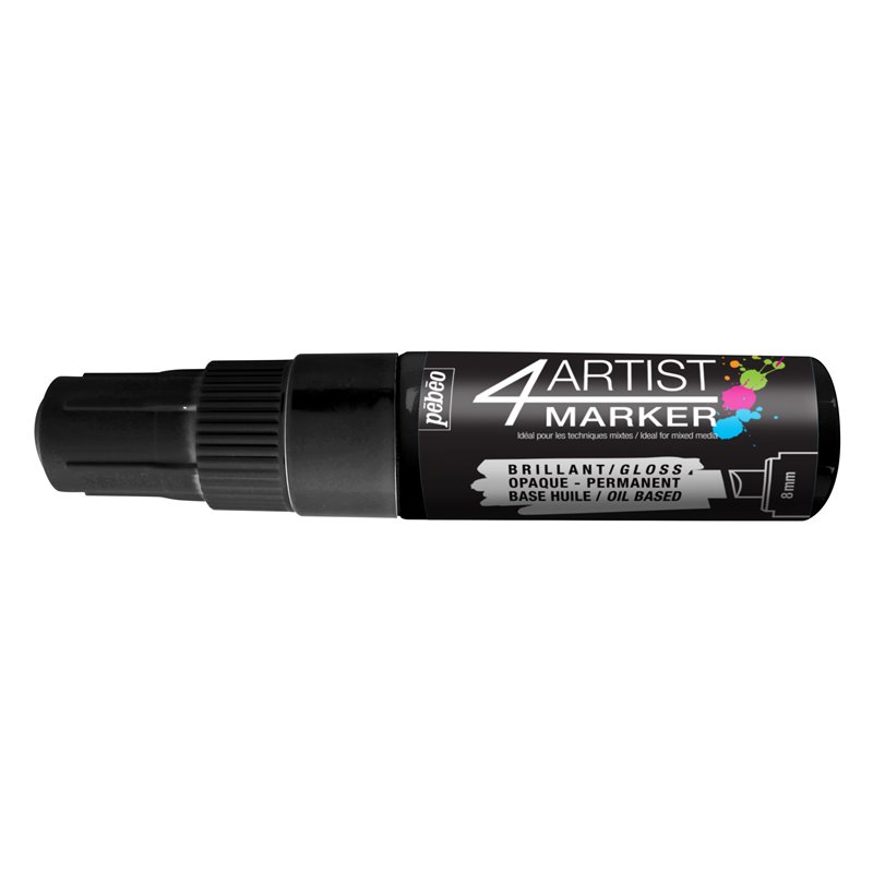 ROTULADOR PEBEO 4ARTIST MARKER 8MM NEGRO COD 802242