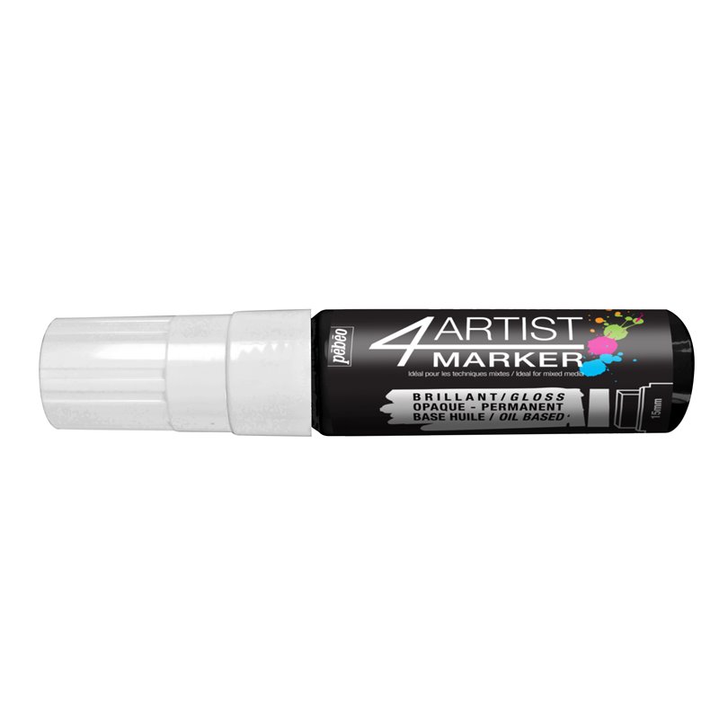 ROTULADOR PEBEO 4ARTIST MARKER 15MM BLANCO COD 803256