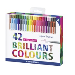 ROTULADOR STAEDTLER TRIPLUS FINELINER CAJA 42 UDS COD 334C42