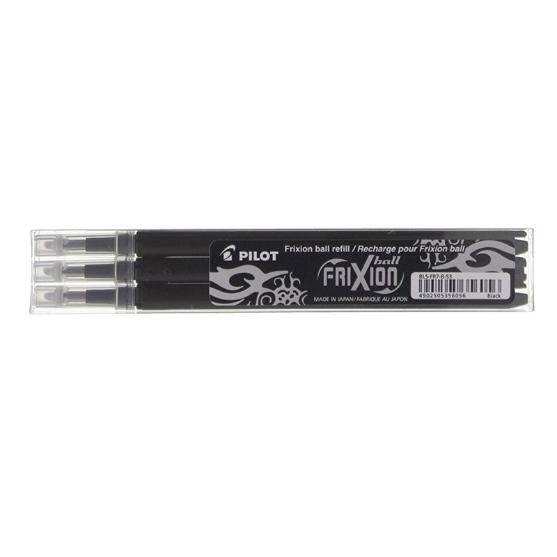 RECAMBIO BOLIGRAFO PILOT FRIXION BALL NEGRO 3 UDS