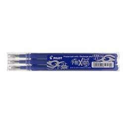 RECAMBIO BOLIGRAFO PILOT FRIXION BALL AZUL 3 UDS