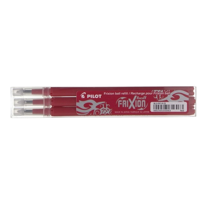 RECAMBIO BOLIGRAFO PILOT FRIXION BALL ROJO 3 UDS