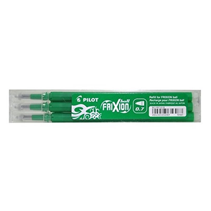 RECAMBIO BOLIGRAFO PILOT FRIXION BALL VERDE 3 UDS