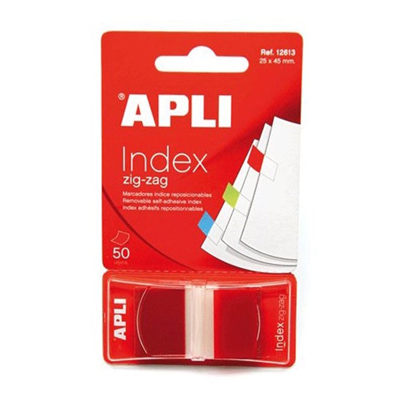 INDICE ADHESIVO APLI 25 X 45 MM 50 UDS