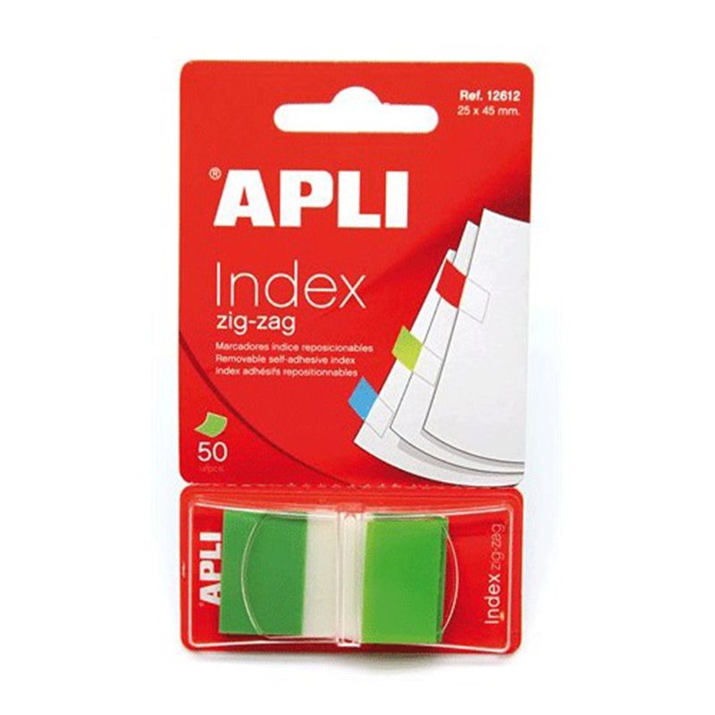 INDICE ADHESIVO APLI 25 X 45 MM 50 UDS