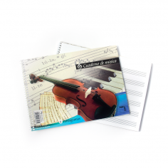 Bloc de música Pacsa A5 148 x 210 mm 6 pentagramas 20 hojas Cod 18803