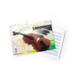 Bloc de música Pacsa A5 148 x 210 mm 8 pentagramas 20 hojas Cod 18801